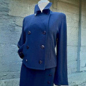 Lauren Ralph Lauren Navy Skirt Set